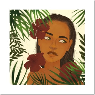 Tropical Girl Posters and Art